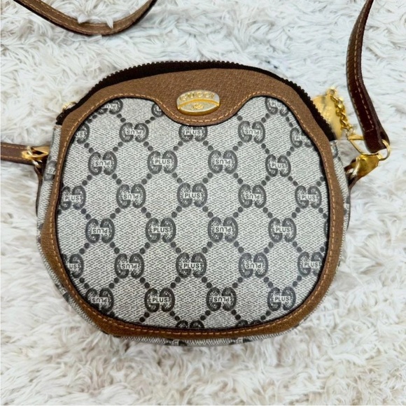 Gucci Brown and Gray Patterned Crossbody Bag - Picture 2 of 10